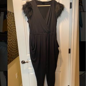 Faux Fur Jumpsuit